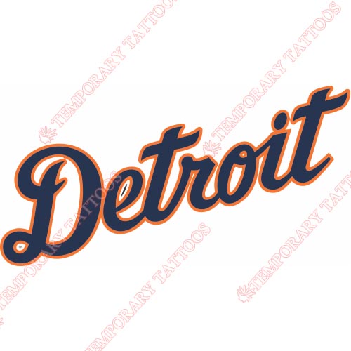 Detroit Tigers Customize Temporary Tattoos Stickers NO.1583